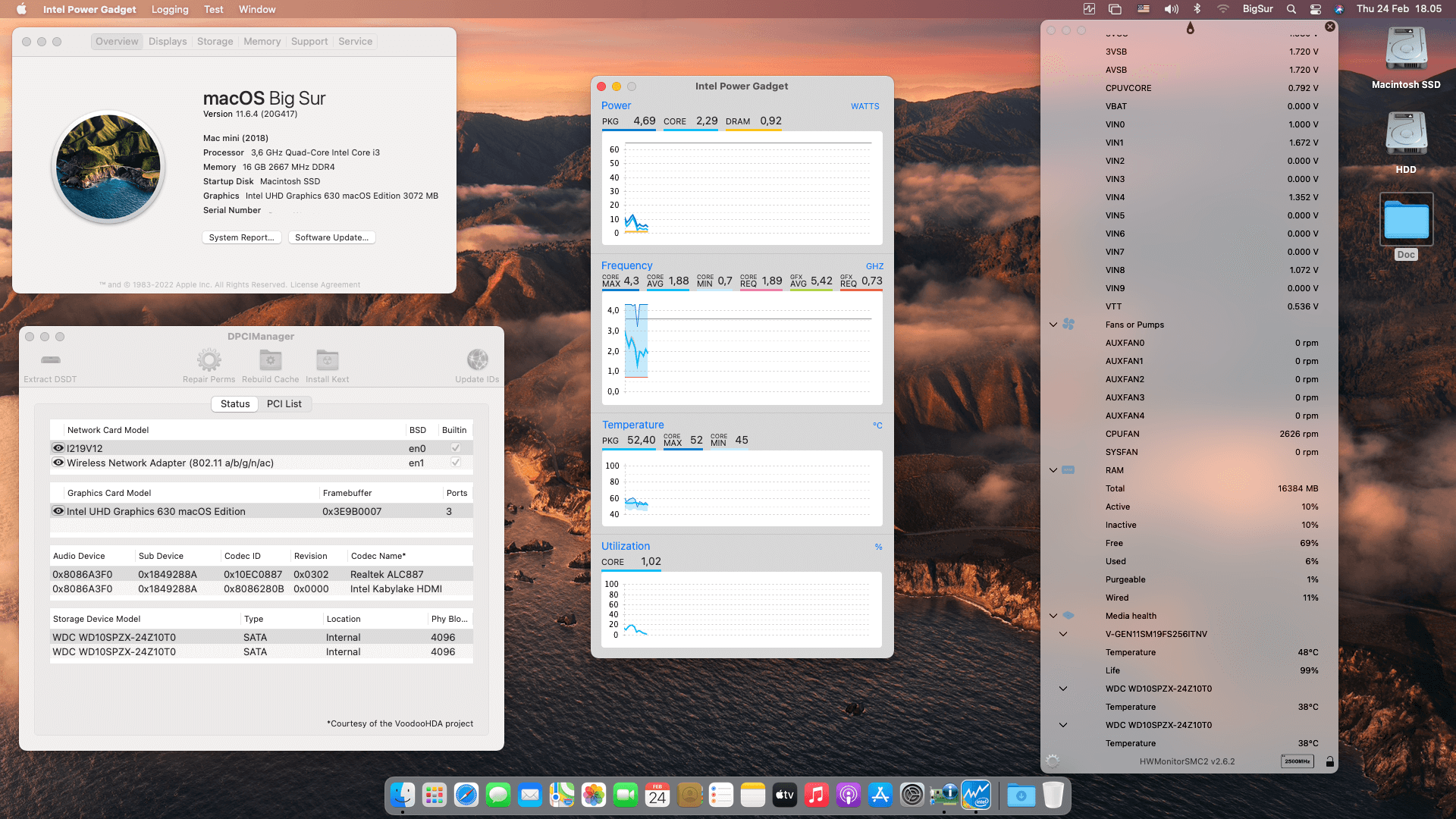 Success Hackintosh macOS Big Sur 11.6.4 Build 20G417 in Asrock H410M-HDV/M.2 + Intel Core i3 10100